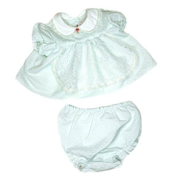 Carriage Boutique Other - Cutest One  Heirloom Peter Pan Collar Baby Girl Dress and bloomers  6-9m